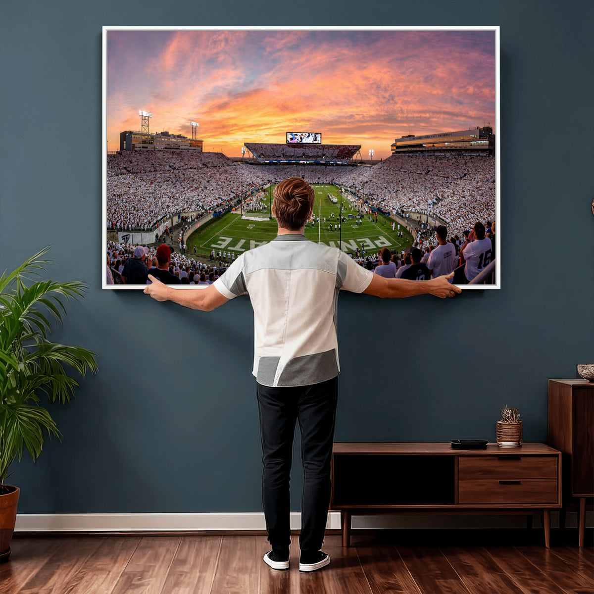 53161432-MGV-CV-36X24 - Stadium Wall Art Canvas Print