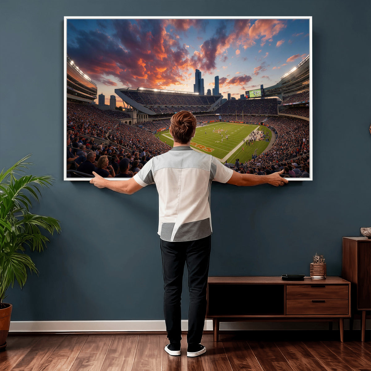 21104528-MGV-CV-36X24 - Stadium Wall Art Canvas Print