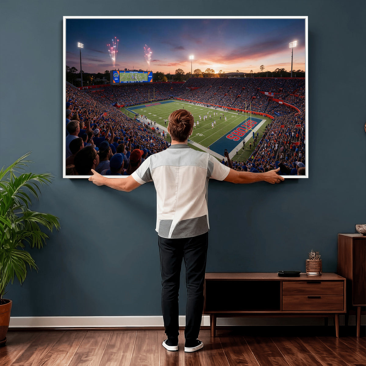 76151234-MGV-CV-36X24 - Stadium Wall Art Canvas Print