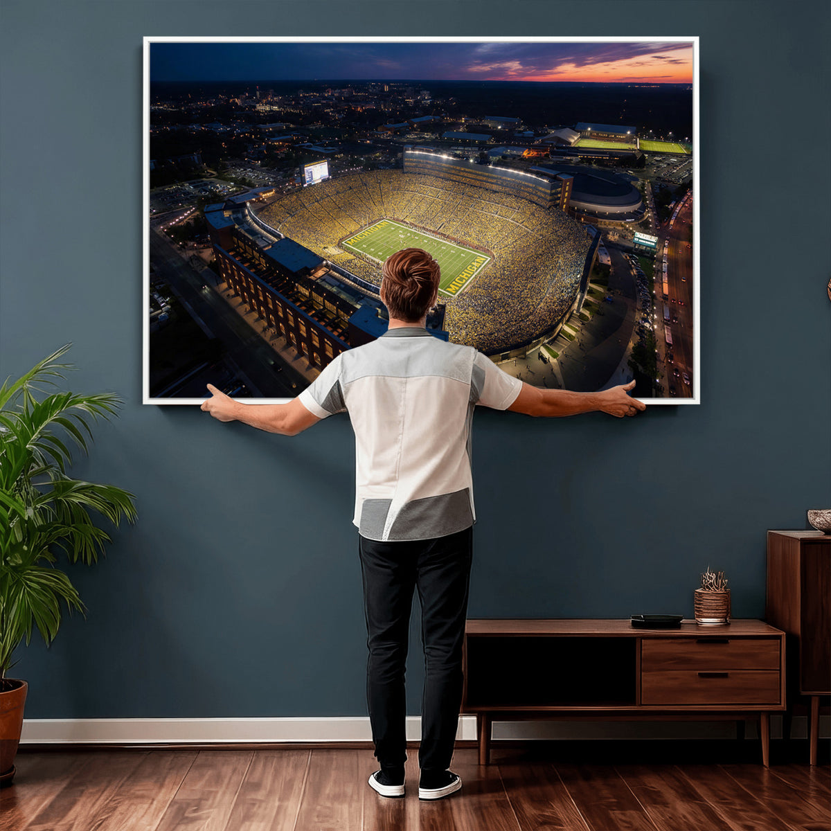 61127284-MGV-CV-36X24 - Stadium Wall Art Canvas Print