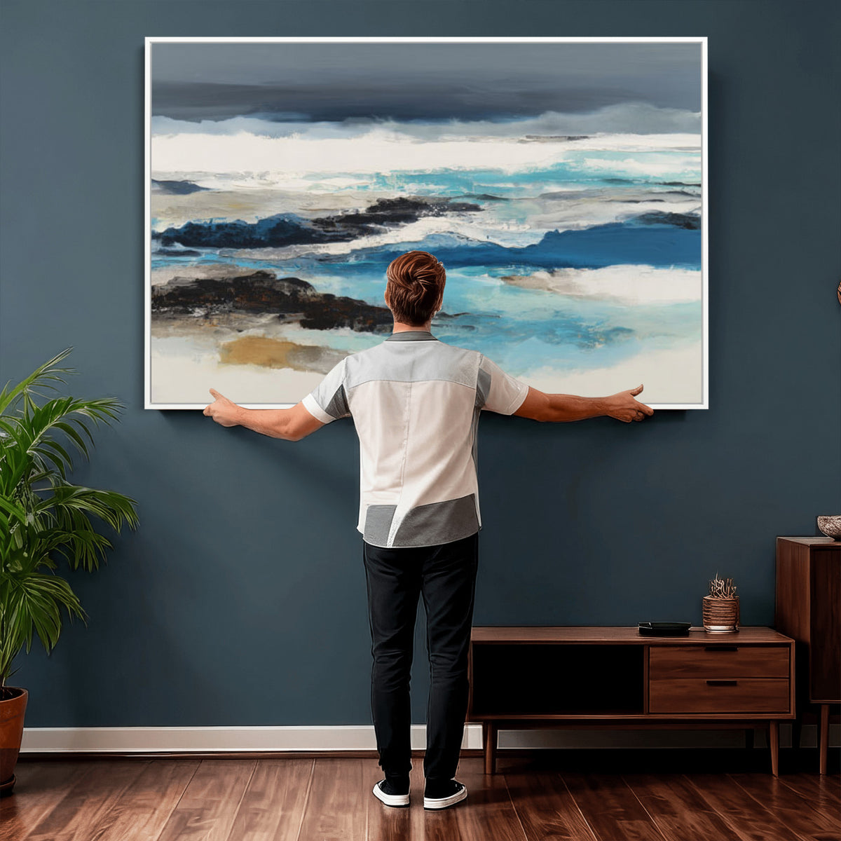 53645131-_Poster-30x20 - Extra Large Abstract Wall Art Canvas Print