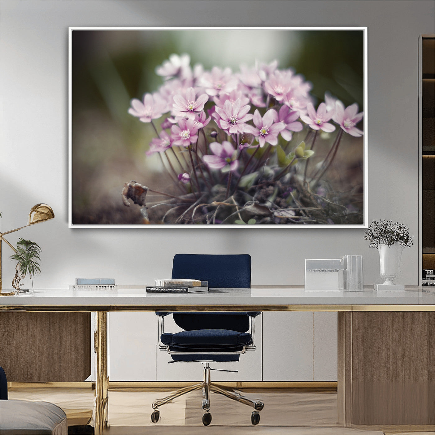 MGV-FC-36X24 - Pink Wild Flower Canvas Print