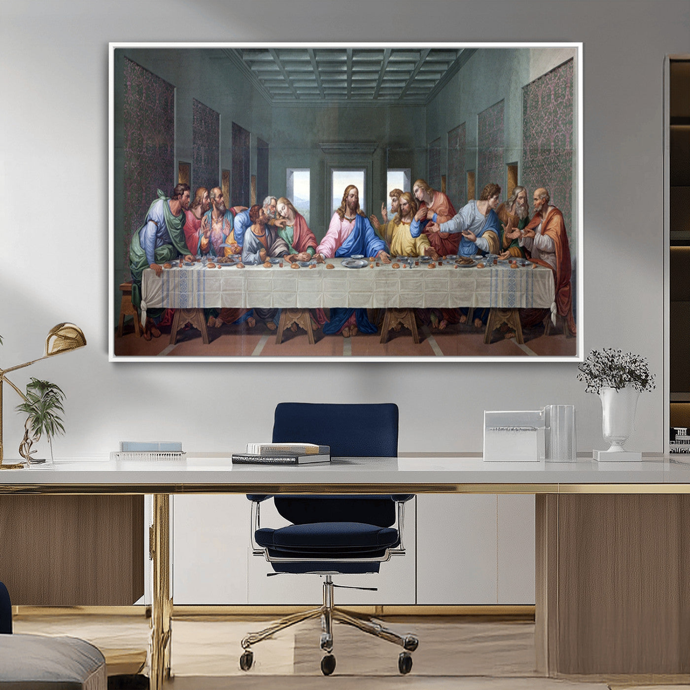 MGV-FC-36X24 - The Last Supper Multi Panel Canvas Wall Art