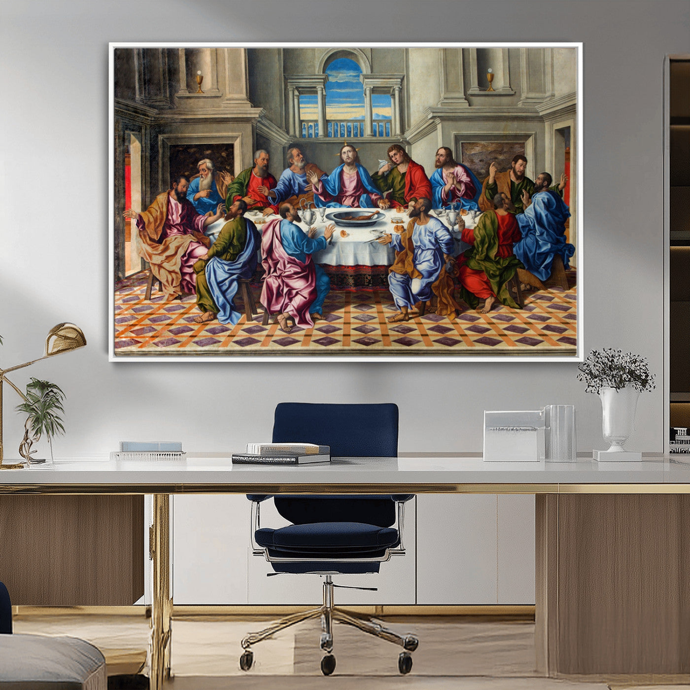 MGV-FC-36X24 - The Last Supper Multi Panel Canvas Wall Art