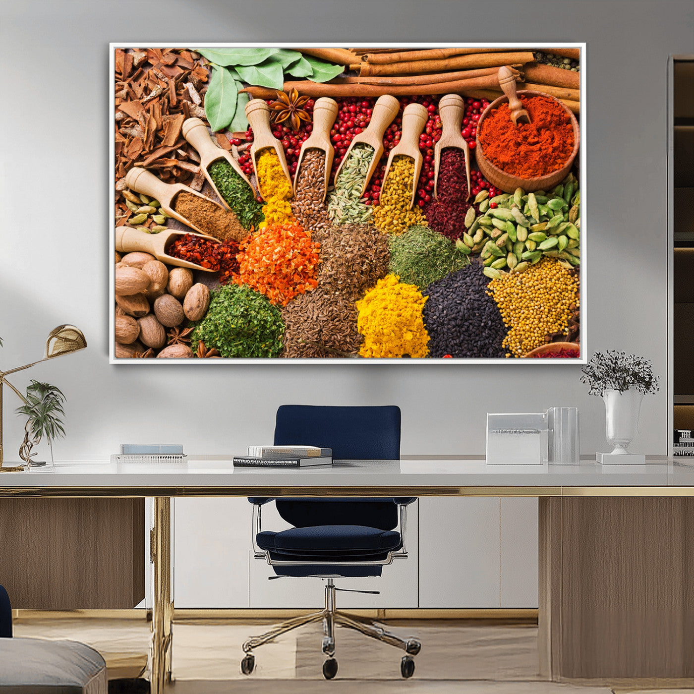 MGV-FC-36X24 - Spices Kitchen Wall Art Canvas Print