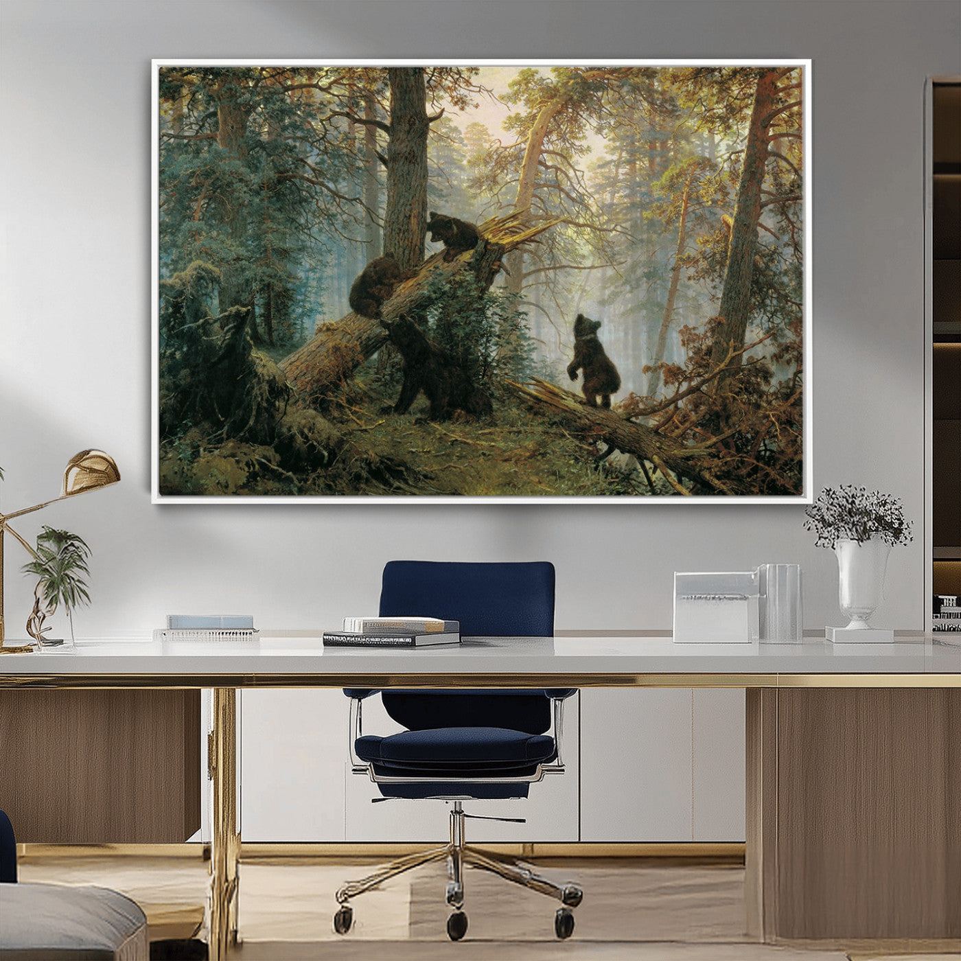 MGV-FC-36X24 - Grizzly Bear Cubs Wall Art Canvas Print