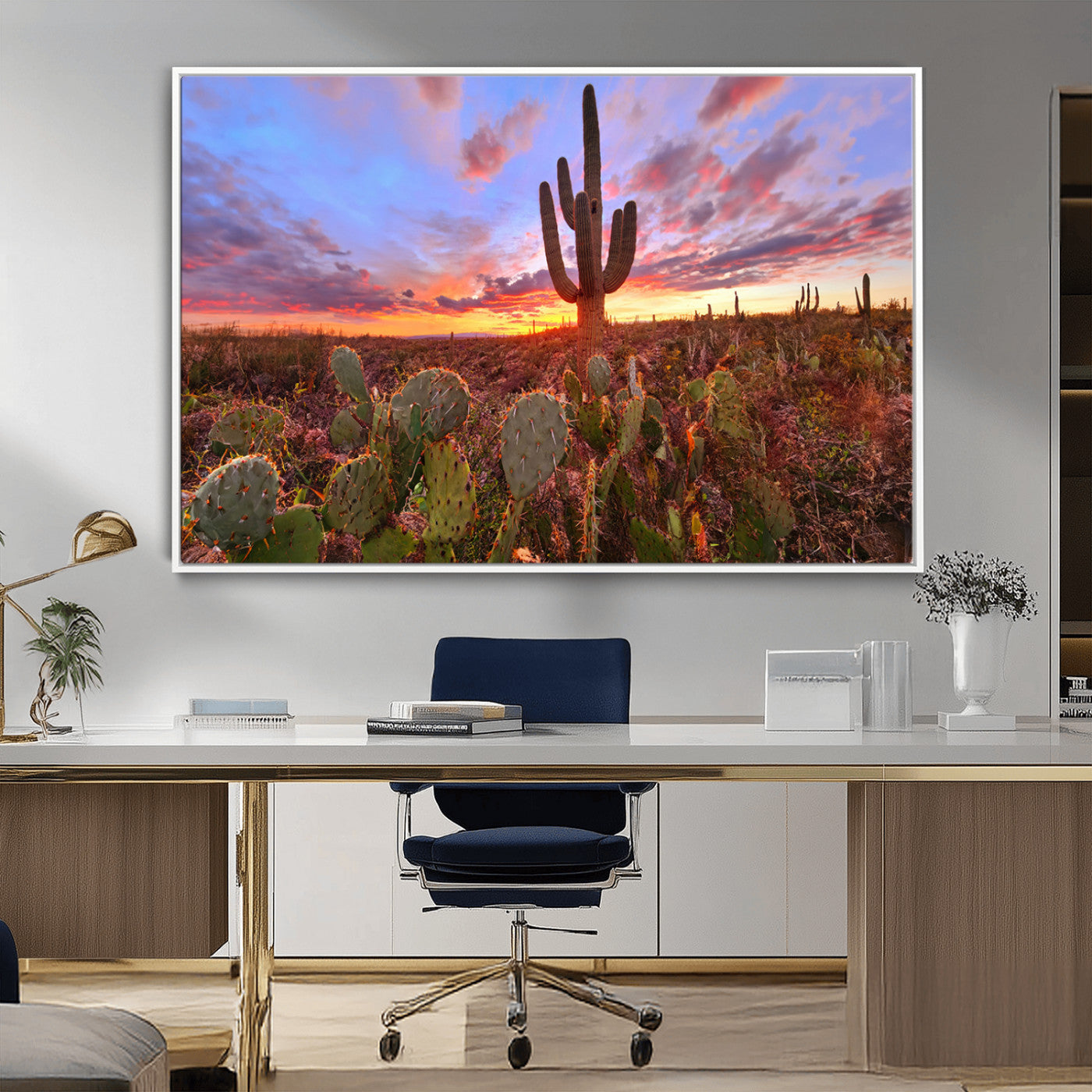 MGV-FC-36X24 - Arizona Desert Sunset Wall Art Canvas Print