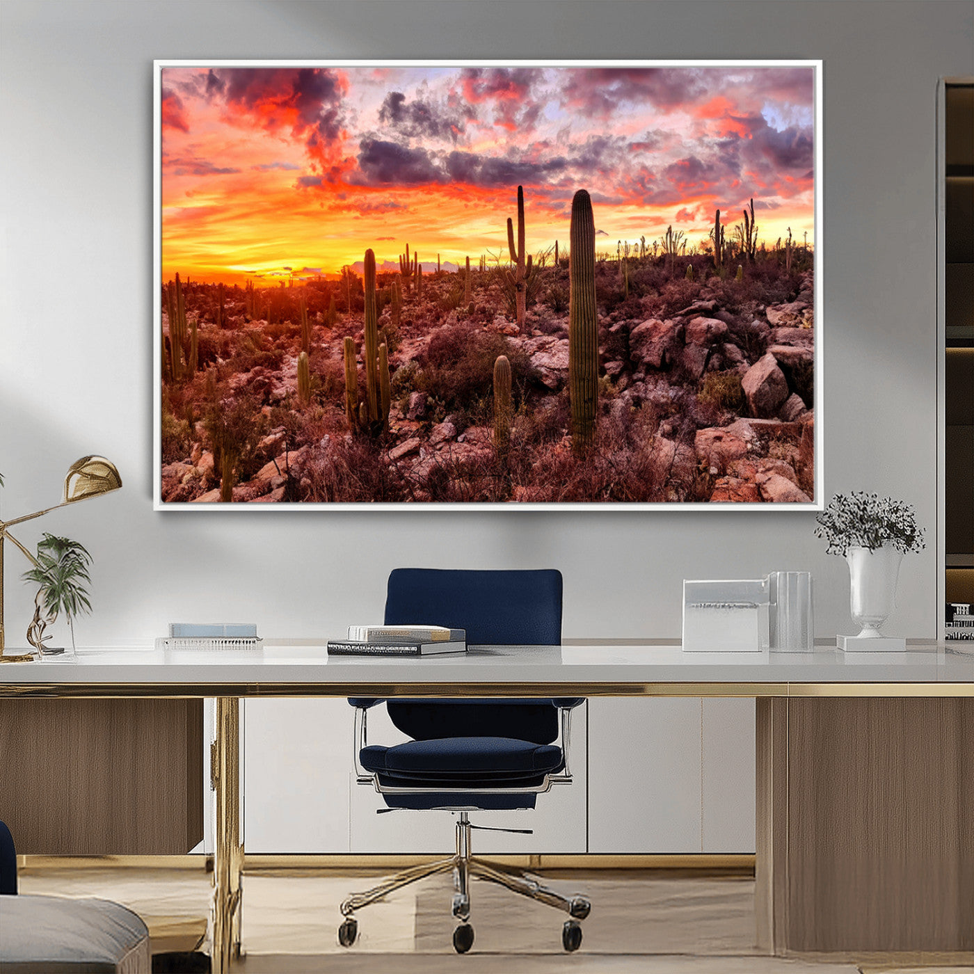 MGV-FC-36X24 - Arizona Desert Print, Western Cowboy Wall Art Print