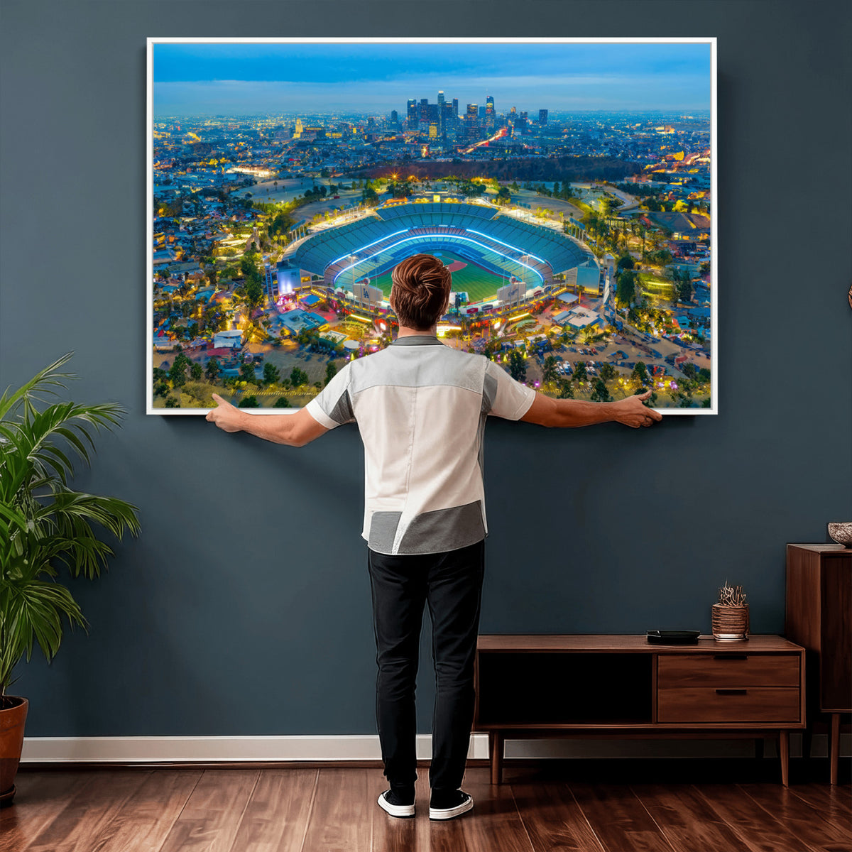 78144-MGV-CV-36X24 - Los Angeles Dodgers Wall Art Canvas, Dodger Stadium Wall Art