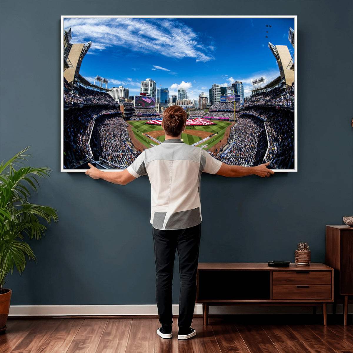 52297-MGV-CV-36X24 - San Diego Padres Baseball Team Print, Petco Park Stadium