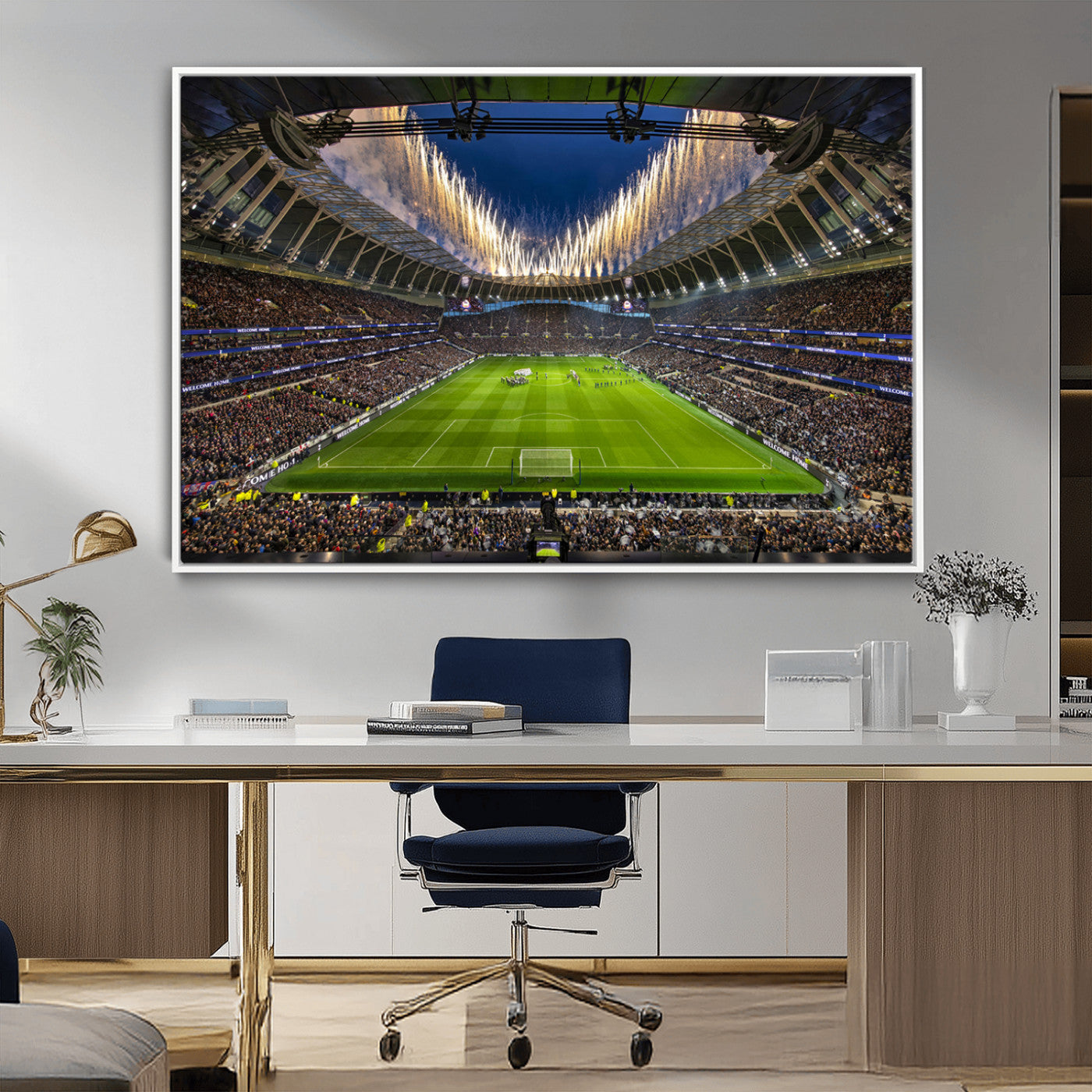 MGV-FC-36X24 - Tottenham Hotspur Football Team Print - London Tottenham Hotspur Stadium Wall Art Canvas Print