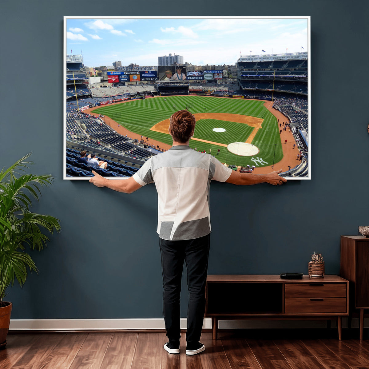 98047-MGV-CV-36X24 - Buffalo Bills Stadium Wall Art, Buffalo Bills Decor, NFL Fan Gift
