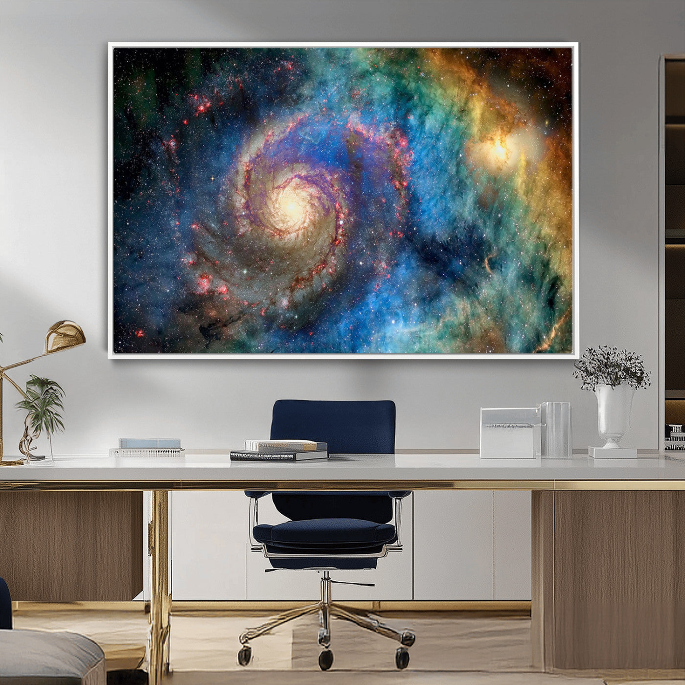 MGV-FC-36X24 - Spiral Galaxy Wall Art Canvas Print