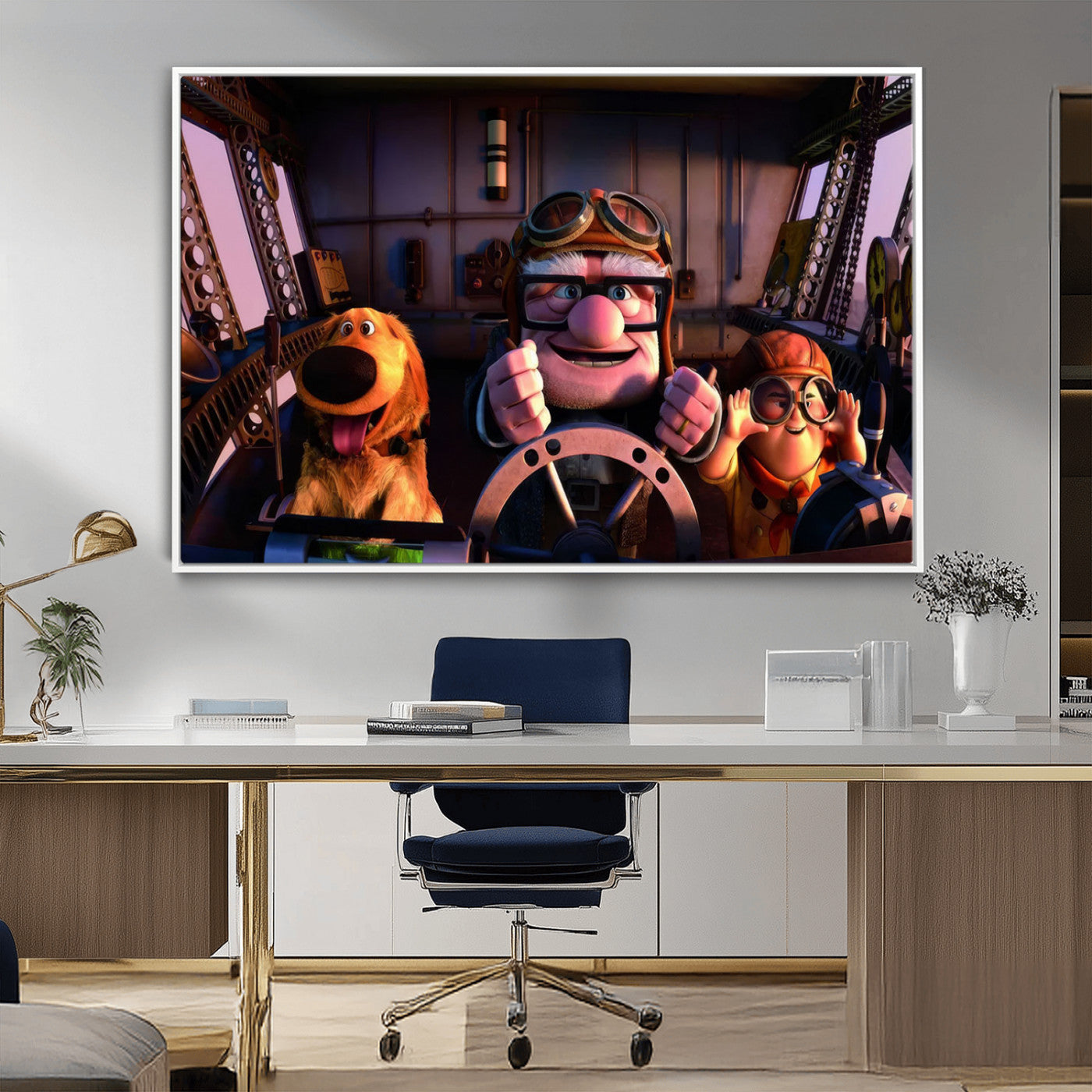 MGV-FC-36X24 - Carl Russel And Dog, Movie Up Poster, Movie Up Wall Art, Movie Up Poster Print, Carl