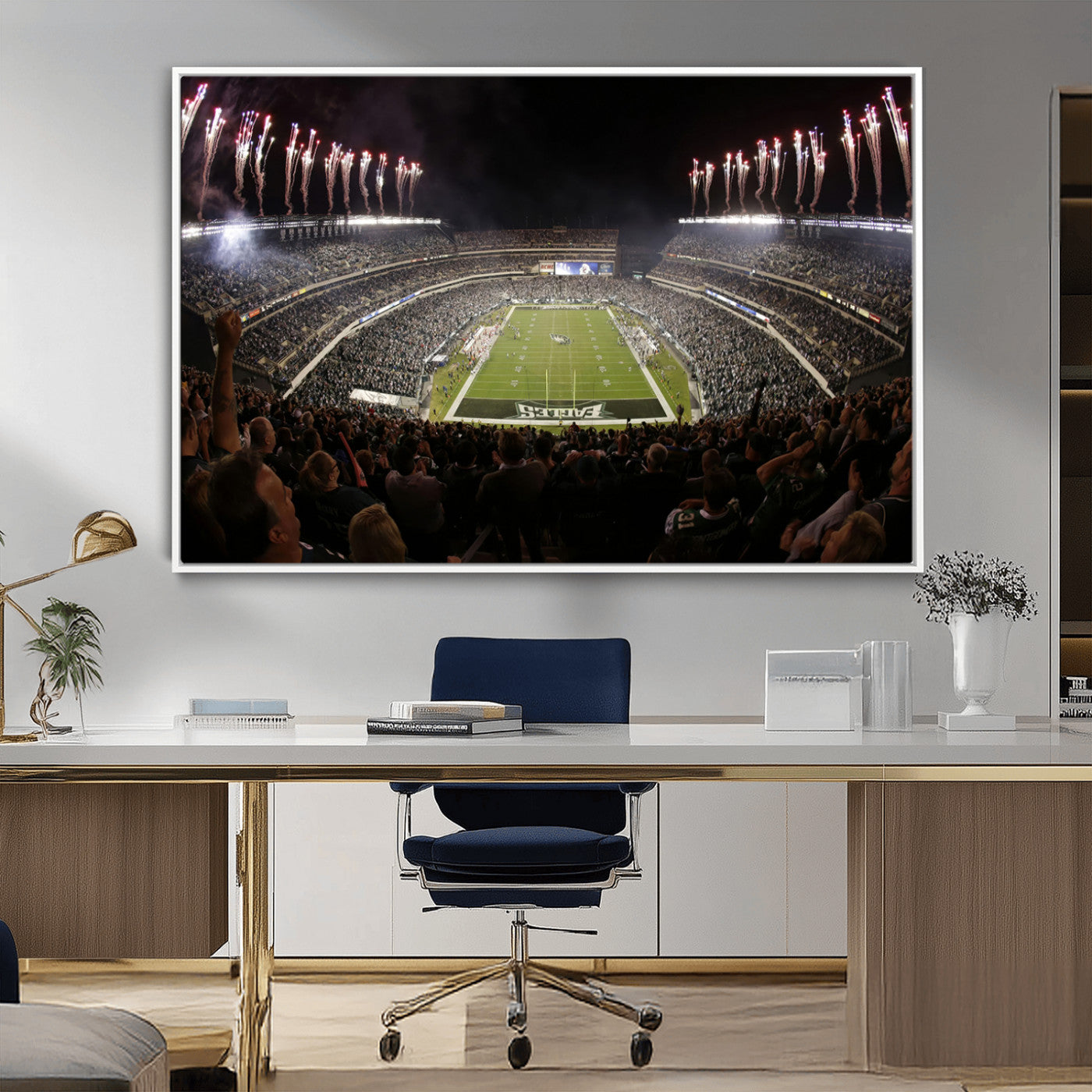 MGV-FC-36X24 - Eagles Field Stadium Wall Art - Philadelphia Eagles Football Team Print - Philadelphia Lincoln