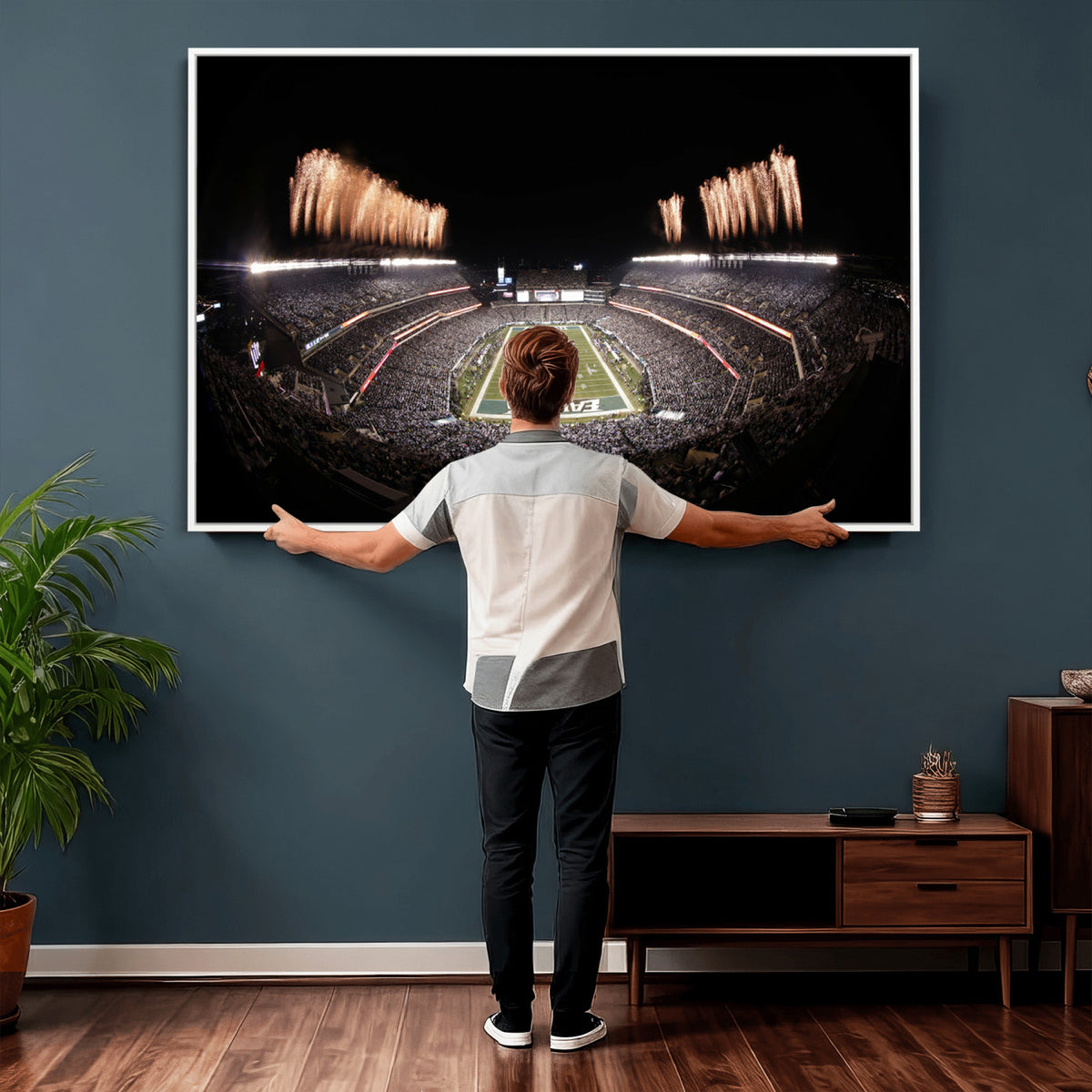 48893-MGV-CV-36X24 - Eagles Field Stadium Wall Art, Lincoln Financial Field