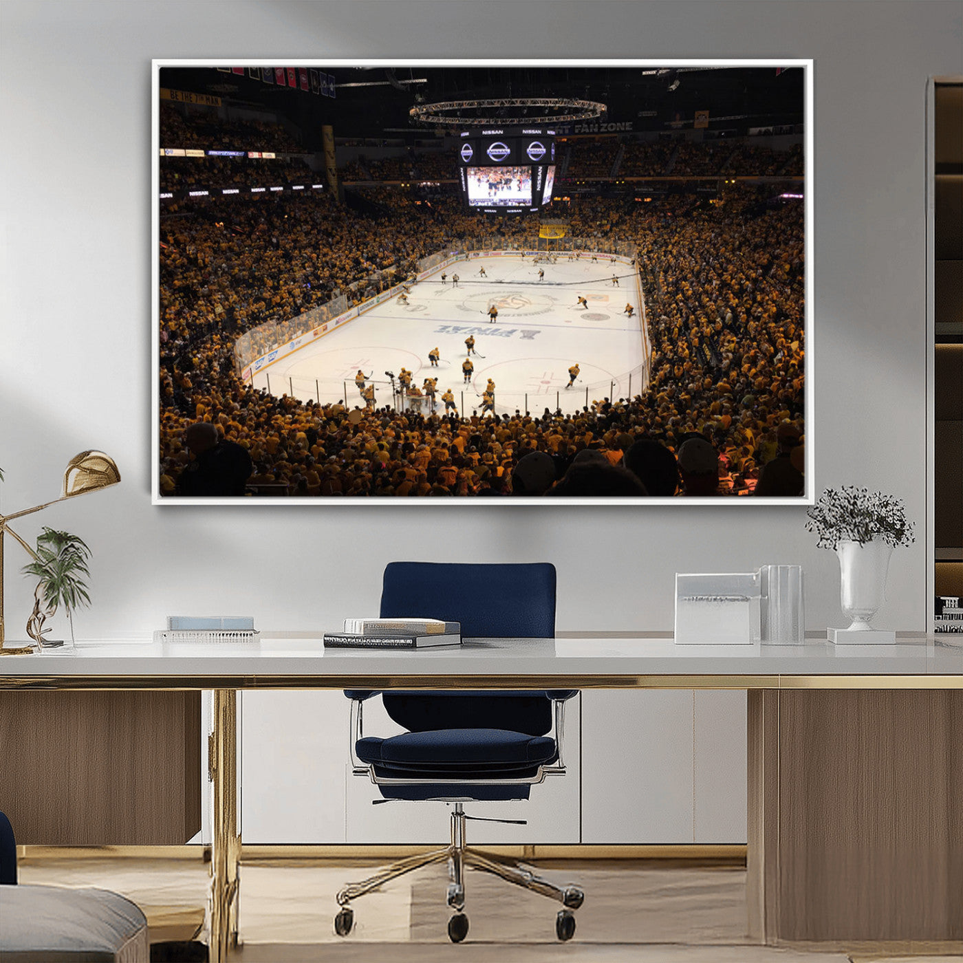 MGV-FC-36X24 - Bridgestone Arena - Nashville Predators Hockey Team Print - Nashville Wall Art Canvas Print