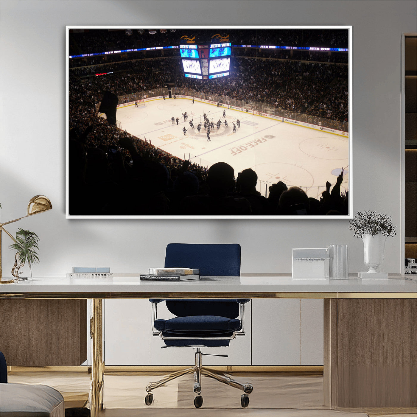 MGV-FC-36X24 - Canada Life Centre Wall Art | Winnipeg Jets Hockey Team Print Canvas | Ready to Hang | Winnipeg Wall