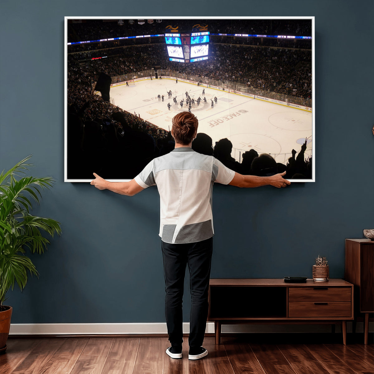 22497-MGV-CV-36X24 - Canada Life Centre Wall Art | Winnipeg Jets Hockey Team Print Canvas | Ready to Hang | Winnipeg Wall