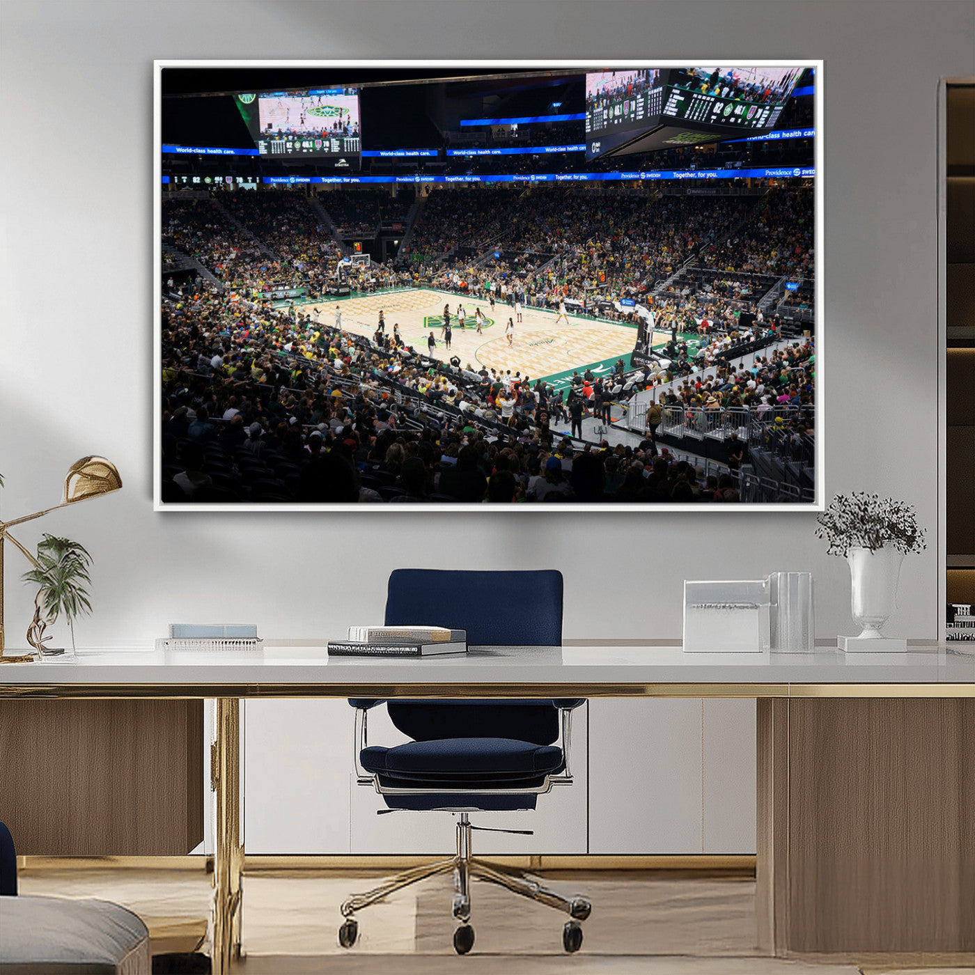 MGV-FC-36X24 - Climate Pledge Arena | Washington Seattle Kraken Hockey Stadium Wall Art | Canvas Print | Ready to