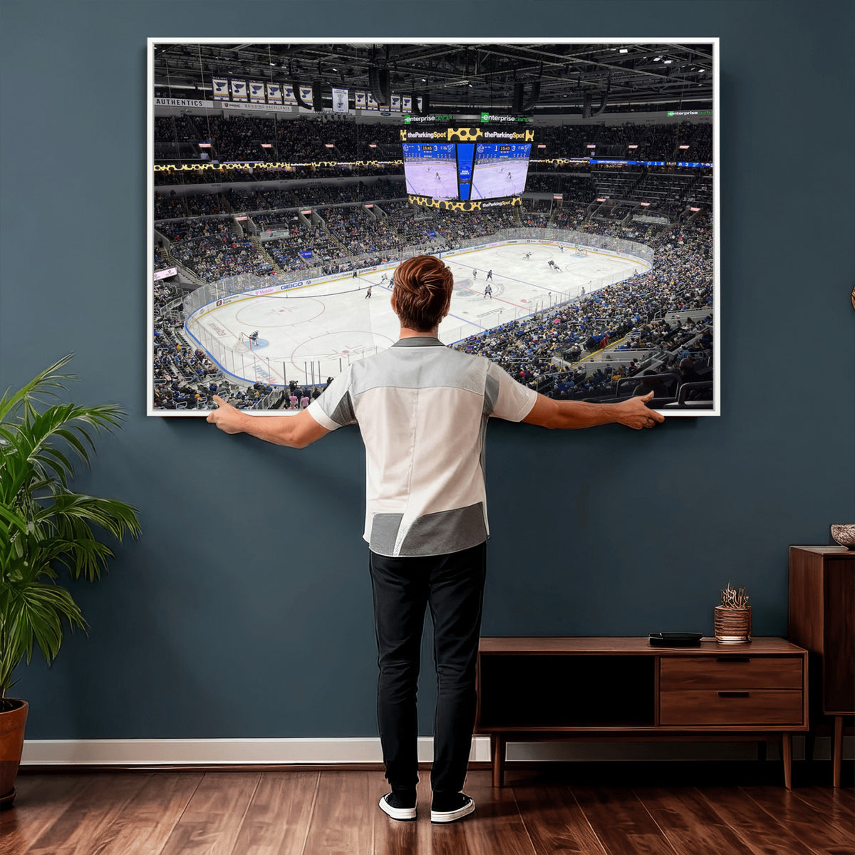 75222-MGV-CV-36X24 - Enterprise Center Missouri St. Louis Blues Hockey Stadium