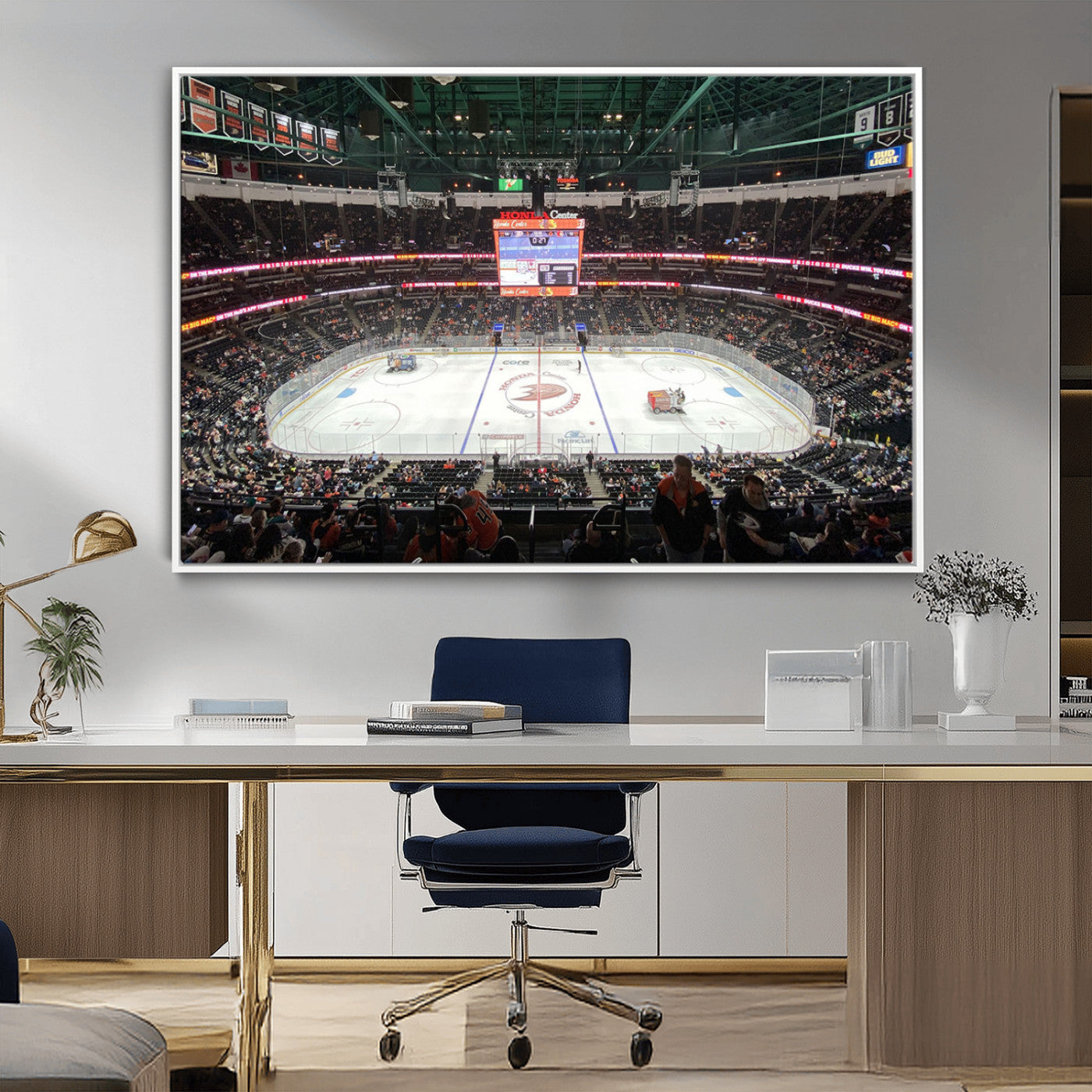 MGV-FC-36X24 - Honda Center California Anaheim Ducks Ice Hockey Stadium Canvas Print Wall Art