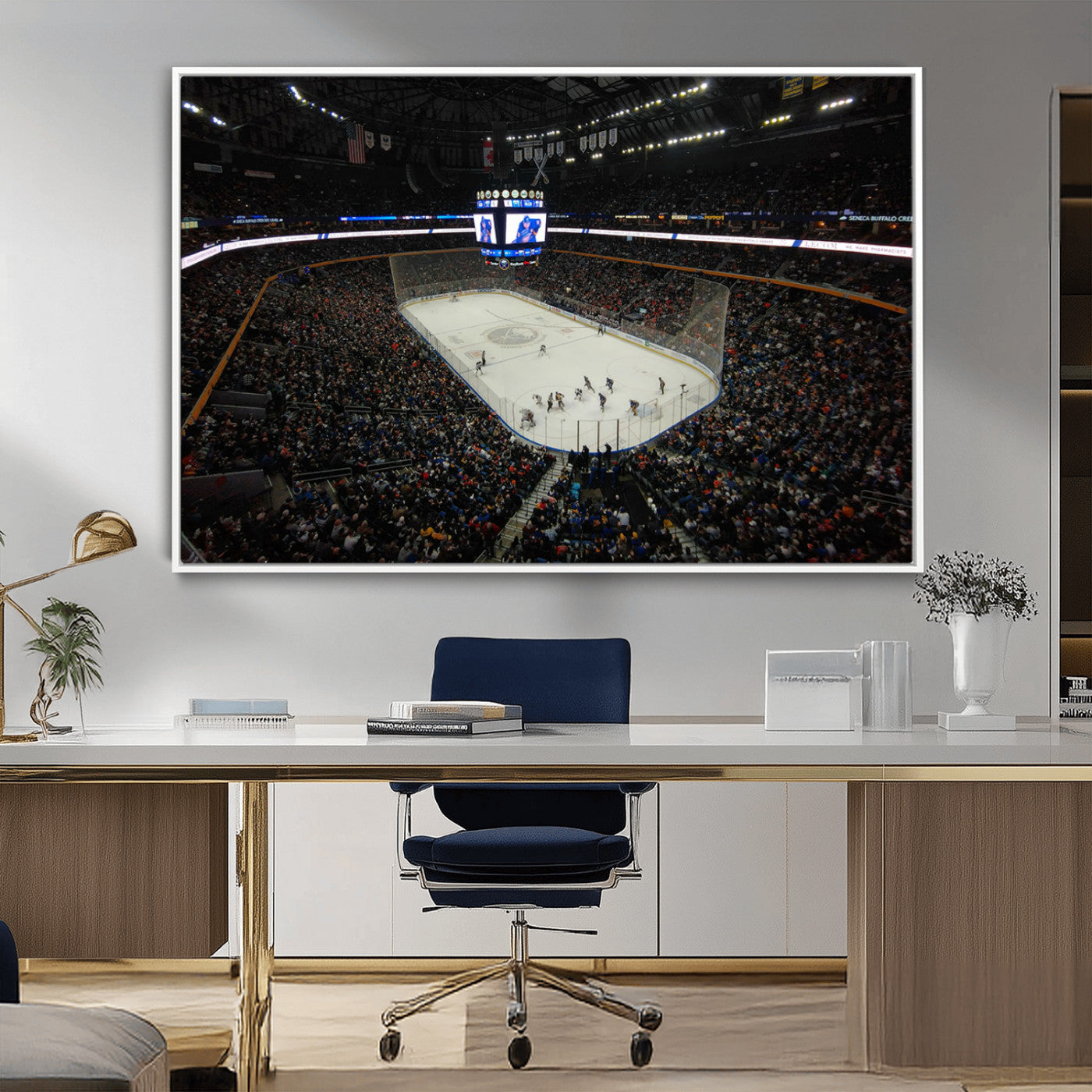 MGV-FC-36X24 - KeyBank Center New York Buffalo Sabres Hockey Stadium Canvas Print Wall Art