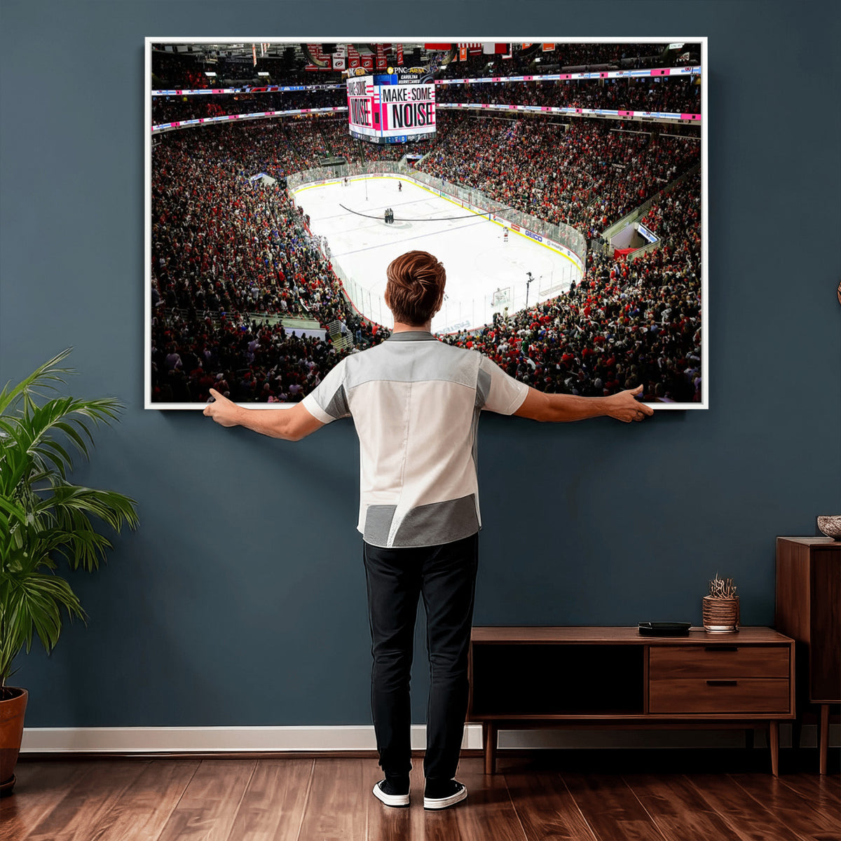 73950-MGV-CV-36X24 - PNC Arena Raleigh North Carolina Hurricanes Hockey Stadium