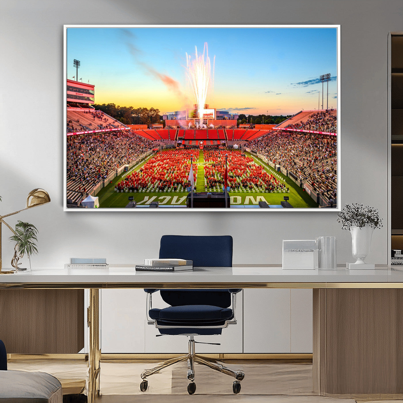 MGV-FC-36X24 - North Carolina State University Canvas Print, North Carolina State University Wolfpack Football Team