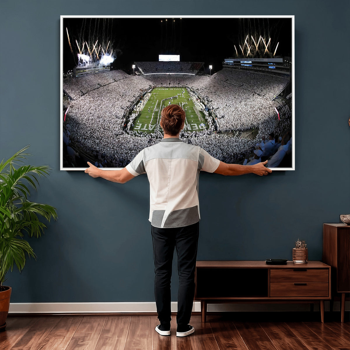 84537-MGV-CV-36X24 - Penn State Beaver Stadium Canvas Wall Art - Nittany Lions Football Print