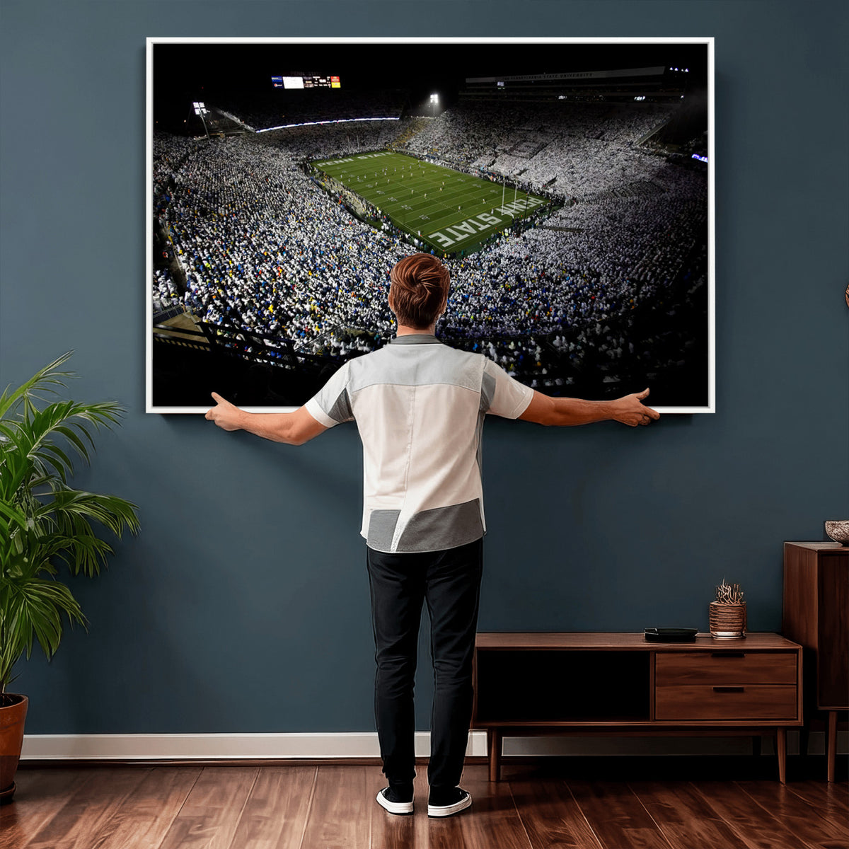 96825-MGV-CV-36X24 - Penn State Football Stadium Wall Art - Beaver Stadium Canvas Print