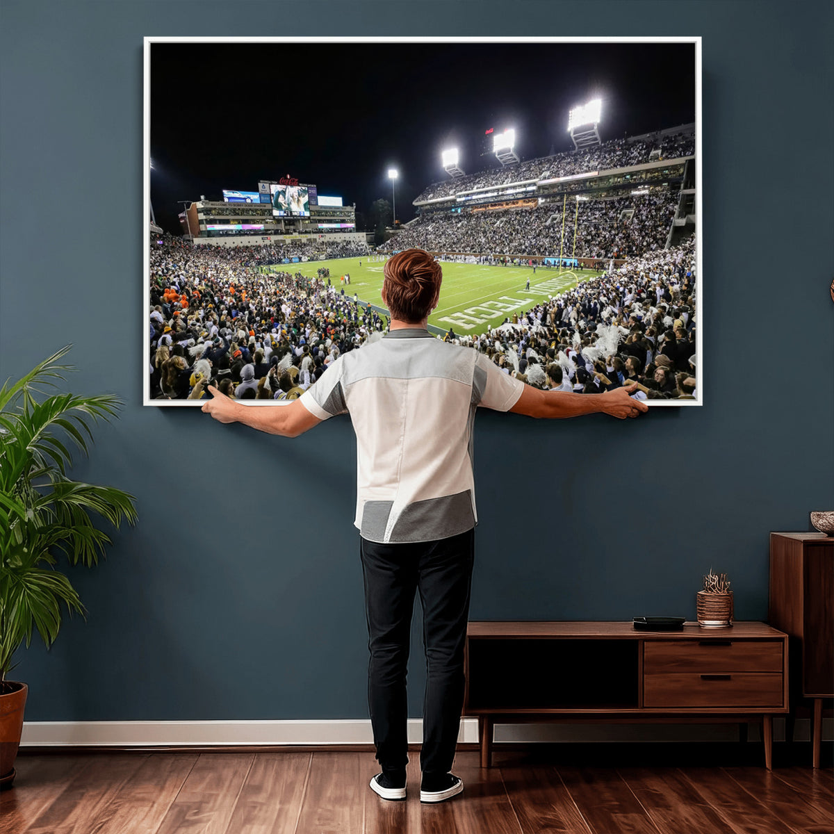 49339-MGV-CV-36X24 - Georgia Tech Yellow Jackets Football Team Print, Atlanta