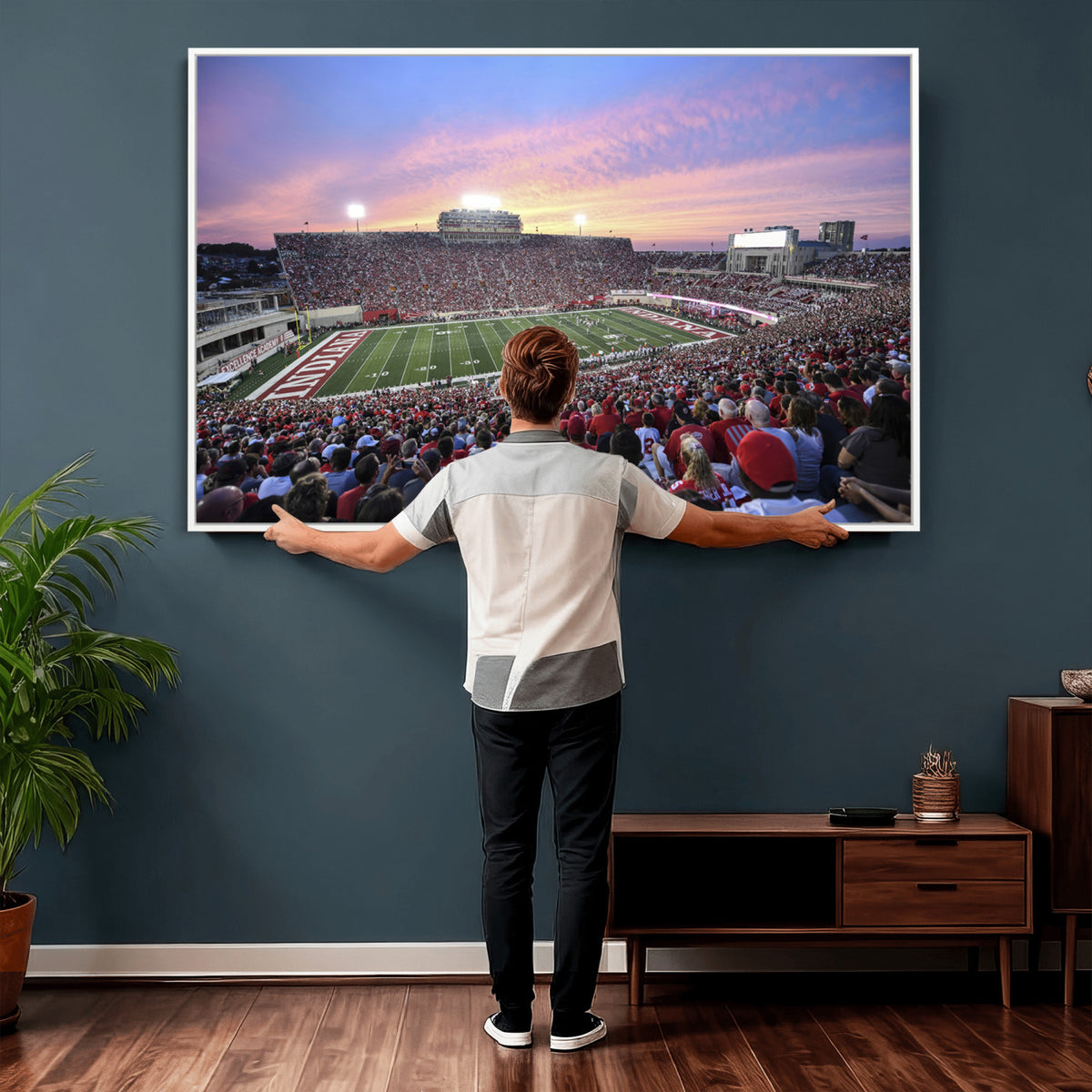 13046-MGV-CV-36X24 - Indiana University Hoosiers Football Team Print