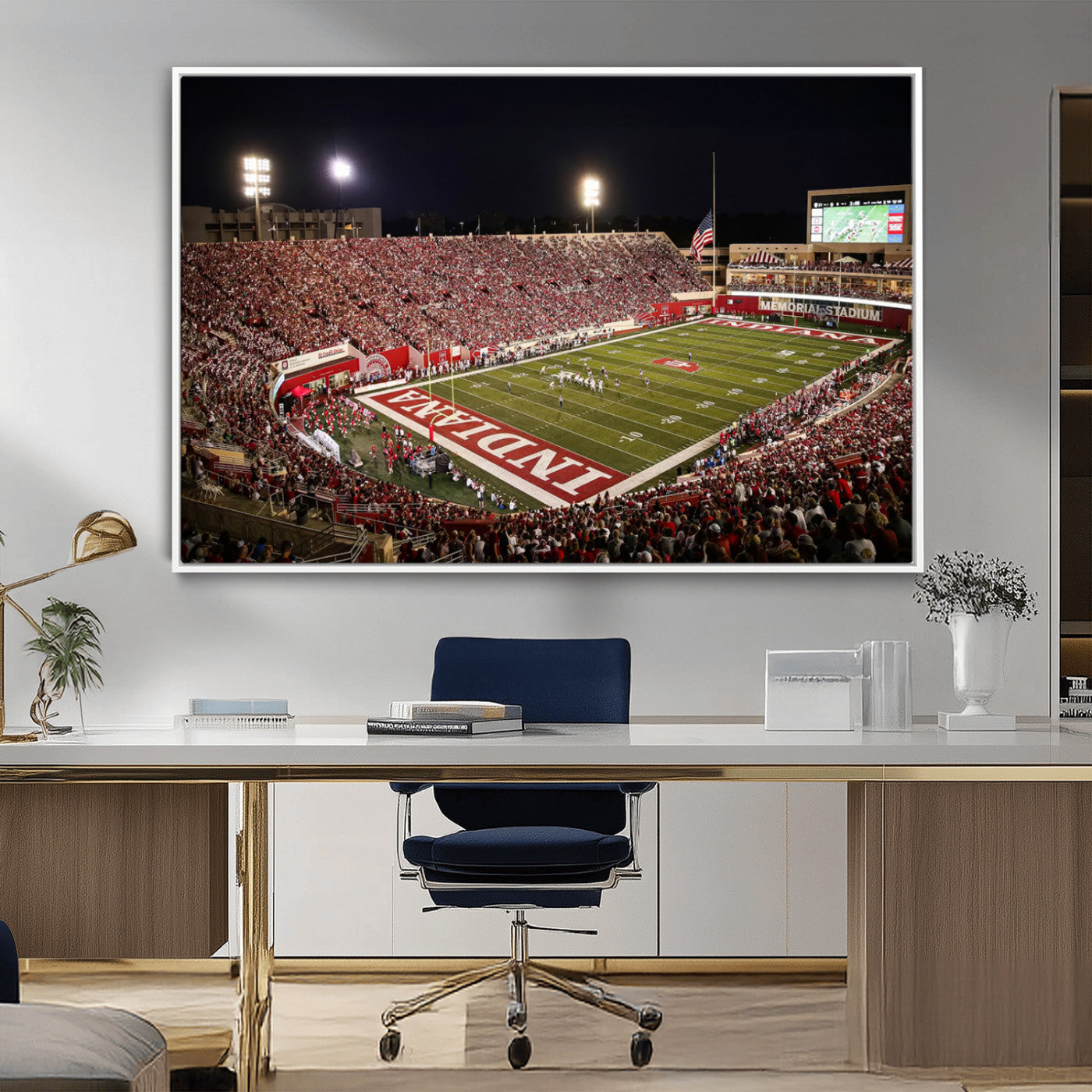 MGV-FC-36X24 - Indiana University Hoosiers Football Team Print Canvas