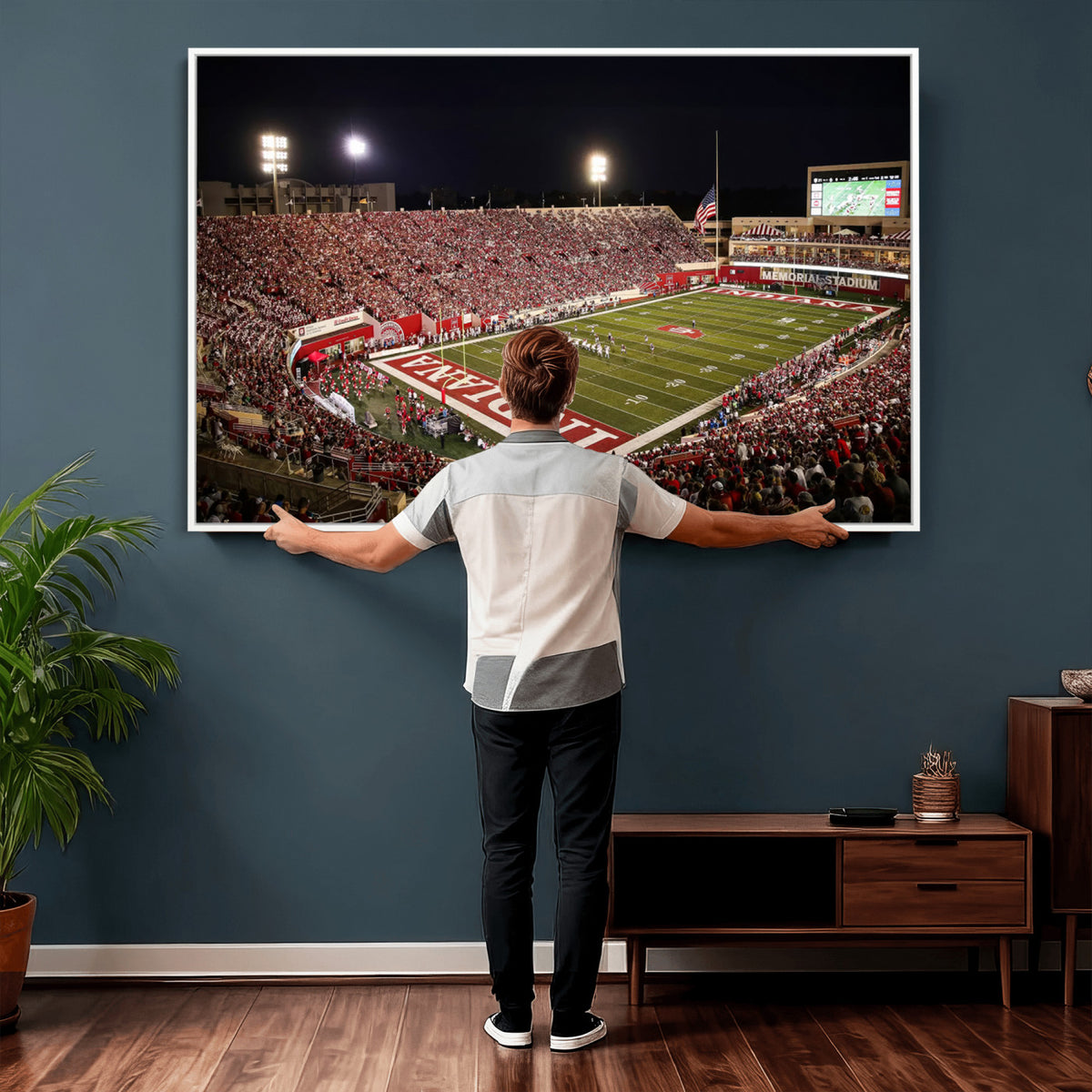 82748-MGV-CV-36X24 - Indiana University Hoosiers Football Team Print Canvas