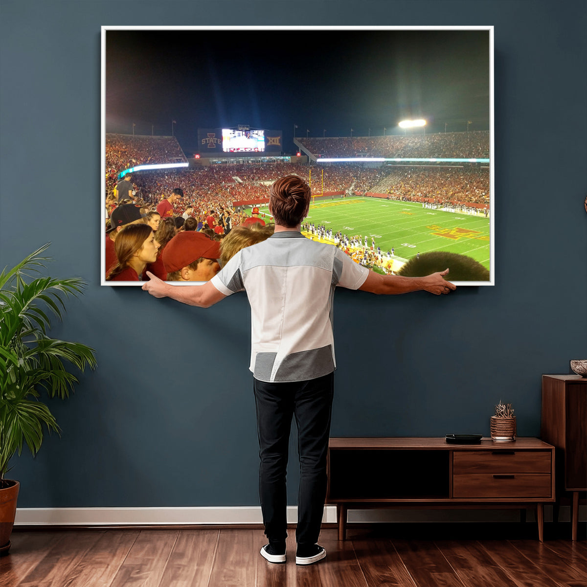 94319-MGV-CV-36X24 - Iowa State University Cyclones Art Print, Jack Trice Stadium Ames