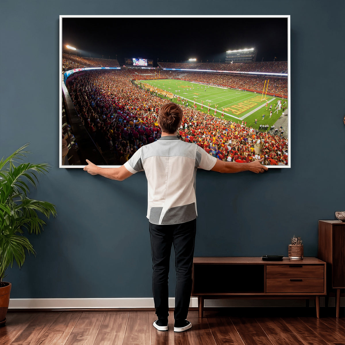 35139-MGV-CV-36X24 - Iowa State University Cyclones Canvas Print, Jack Trice Stadium