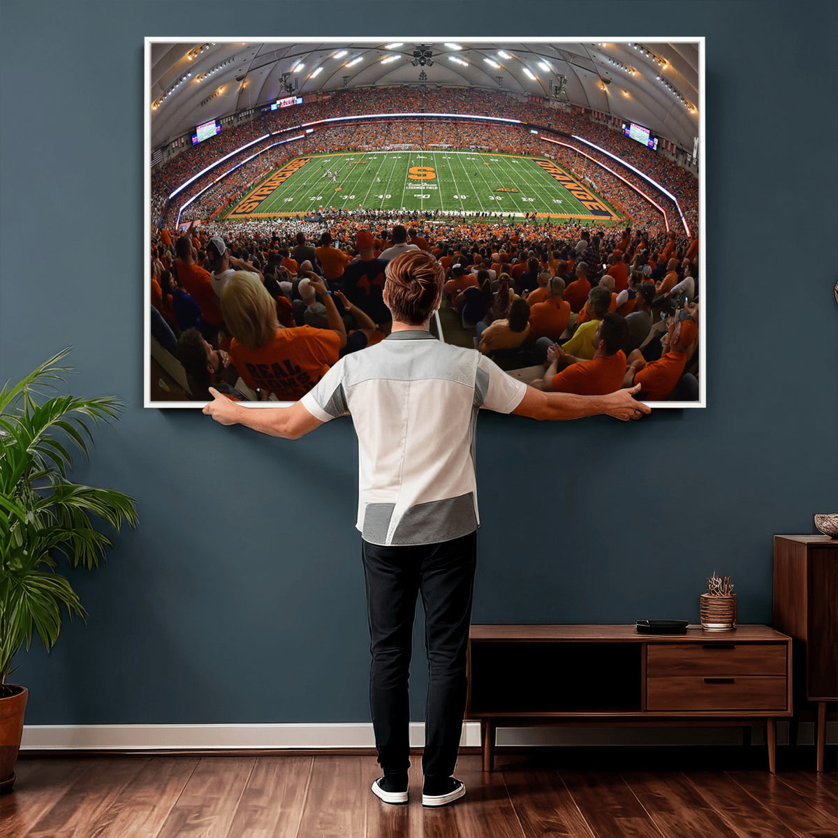 43291-MGV-CV-36X24 - Syracuse University Orange Football Canvas Print, Football Team Print - Syracuse JMA Wireless Dome