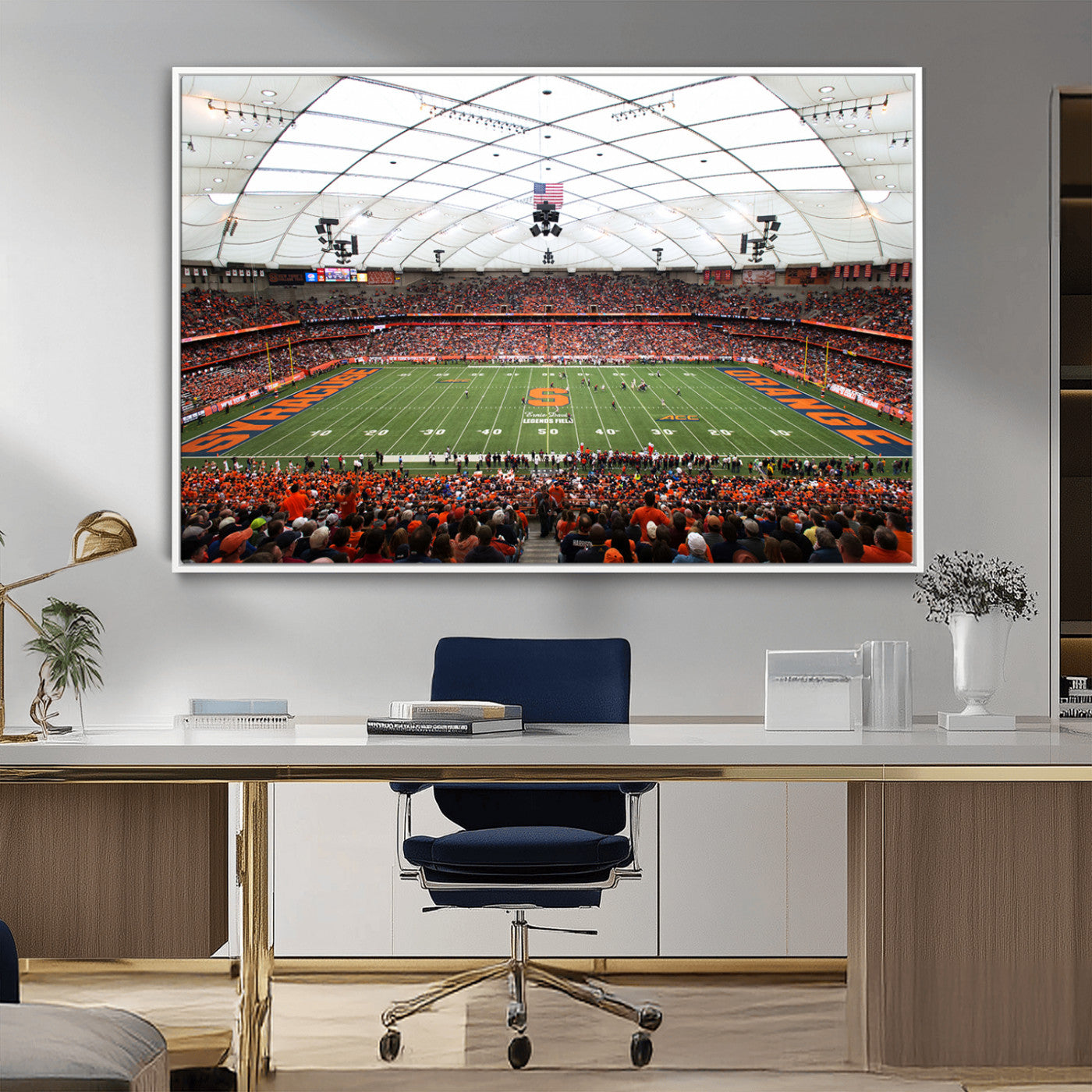 MGV-FC-36X24 - Syracuse University Orange Football Team Print - Syracuse JMA Wireless Dome Wall Art Canvas Print