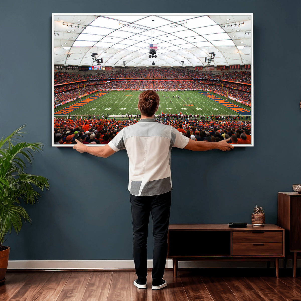 78104-MGV-CV-36X24 - Syracuse University Orange Football Team Print, Syracuse