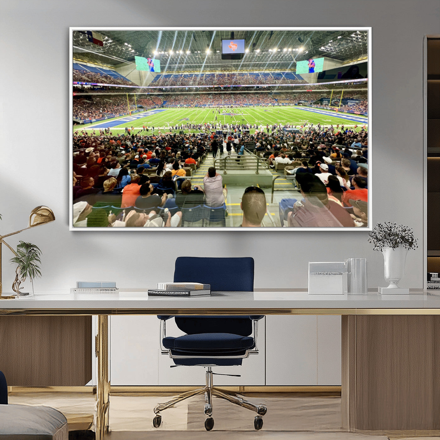 MGV-FC-36X24 - The University of Texas at San Antonio Roadrunners Football Team Print - San Antonio Alamodome Wall