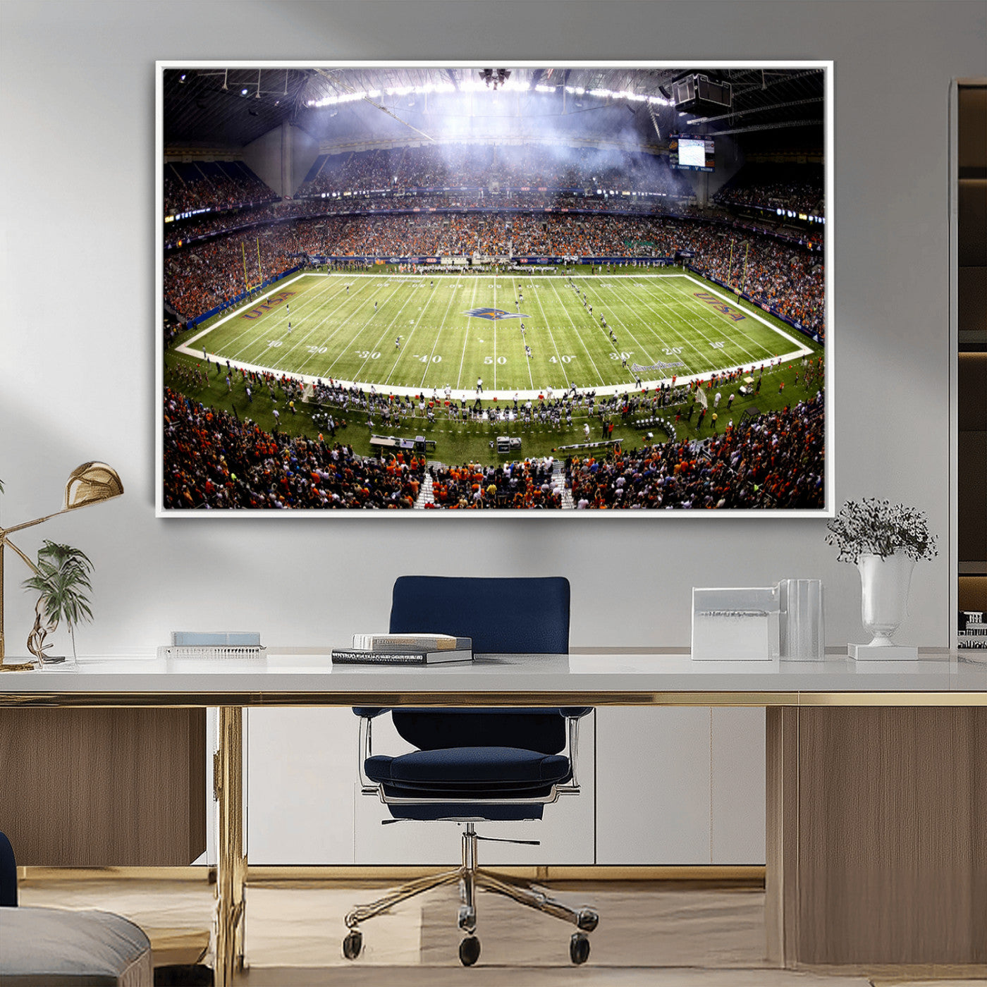 MGV-FC-36X24 - The University of Texas at San Antonio Roadrunners Football Team Print - San Antonio Alamodome Wall
