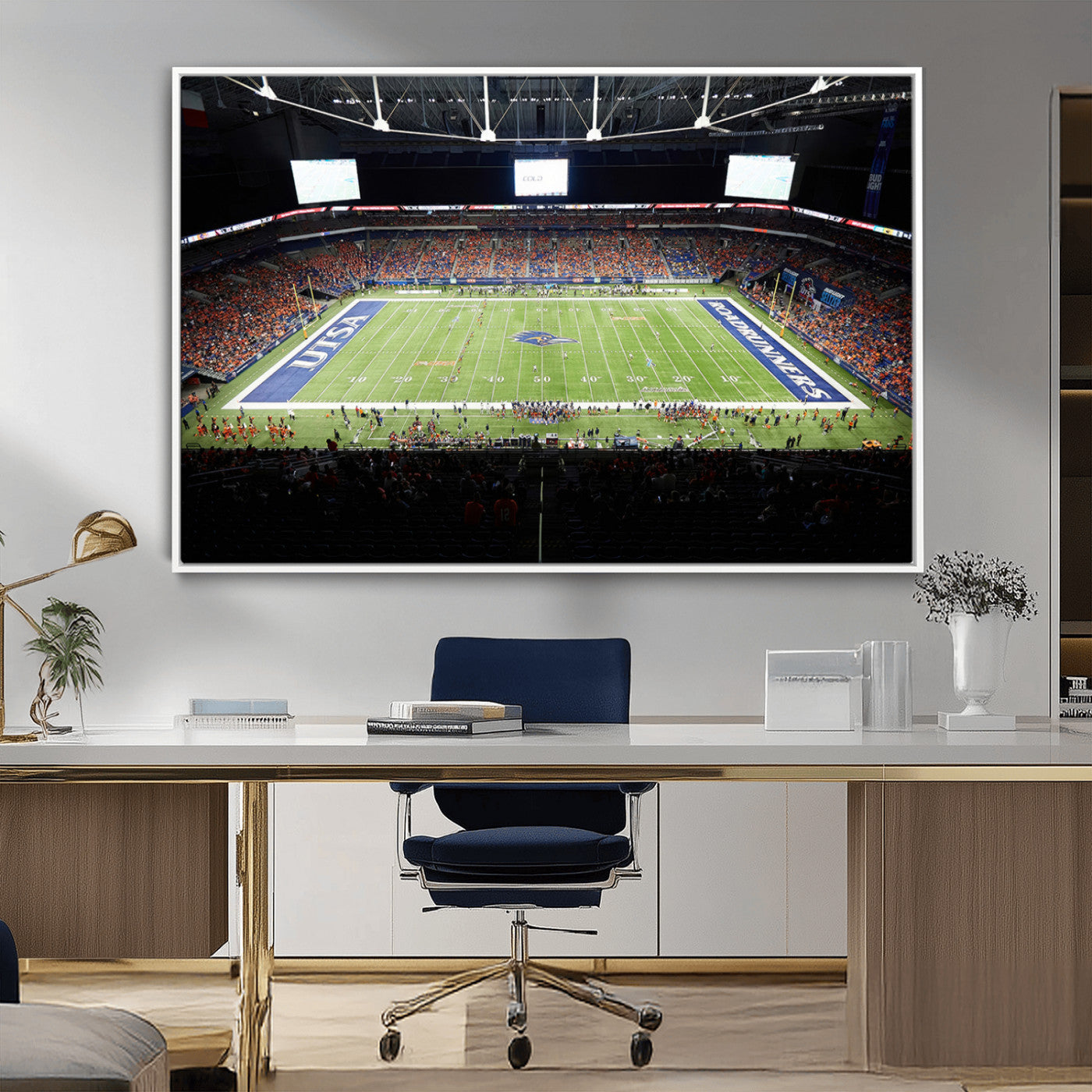 MGV-FC-36X24 - The University of Texas at San Antonio Roadrunners Football Team Print - San Antonio Alamodome Wall