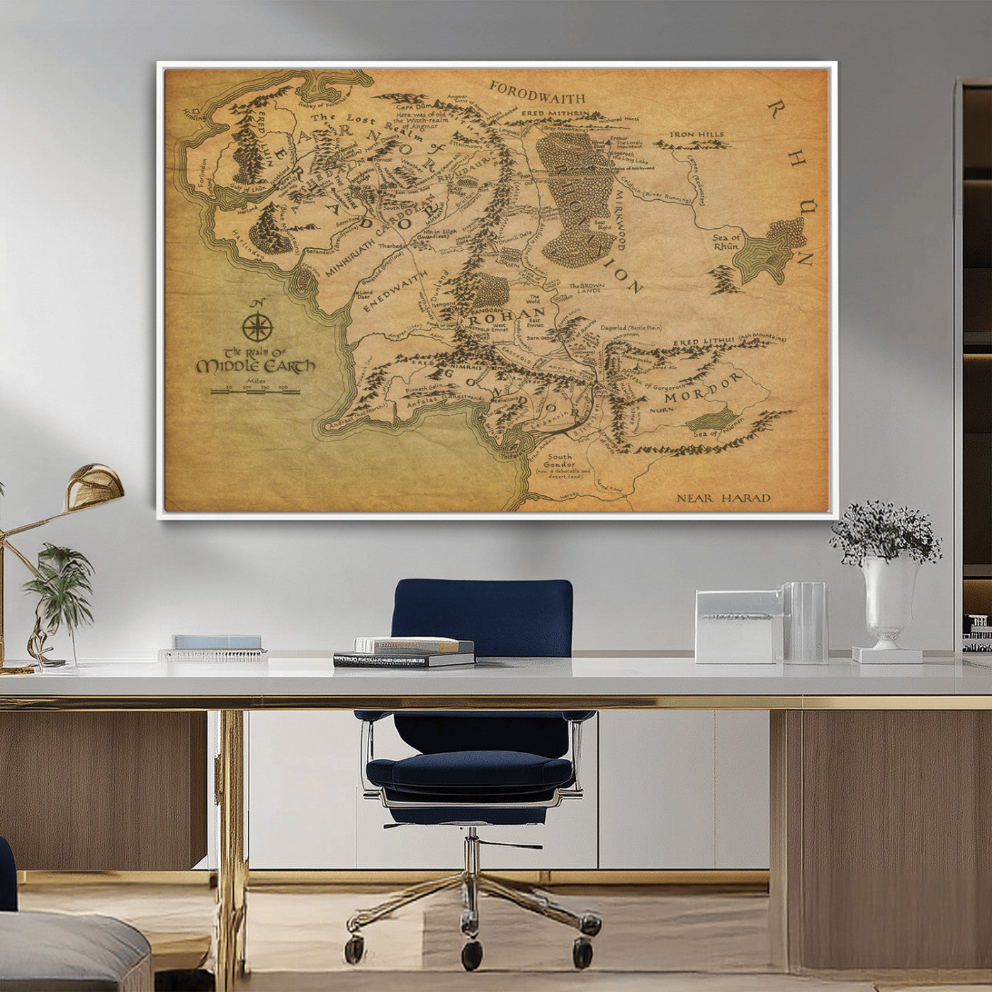 MGV-FC-36X24 - Push Pin World Map Canvas Print – Framed Wall Art for Couples to Track Their Travels – Anniversary
