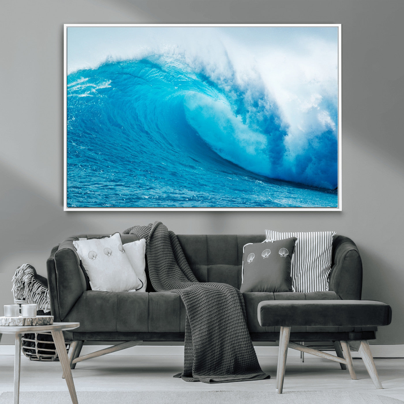 MGV-FC-36X24 - Big Ocean Surfing Wave Wall Art Canvas Print