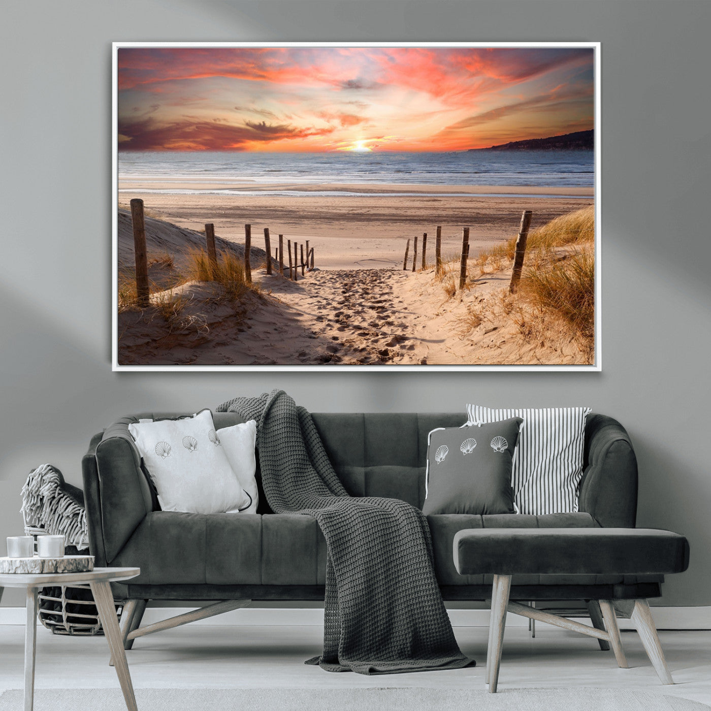 MGV-FC-36X24 - Sunset on the Sea Wall Art Canvas Print