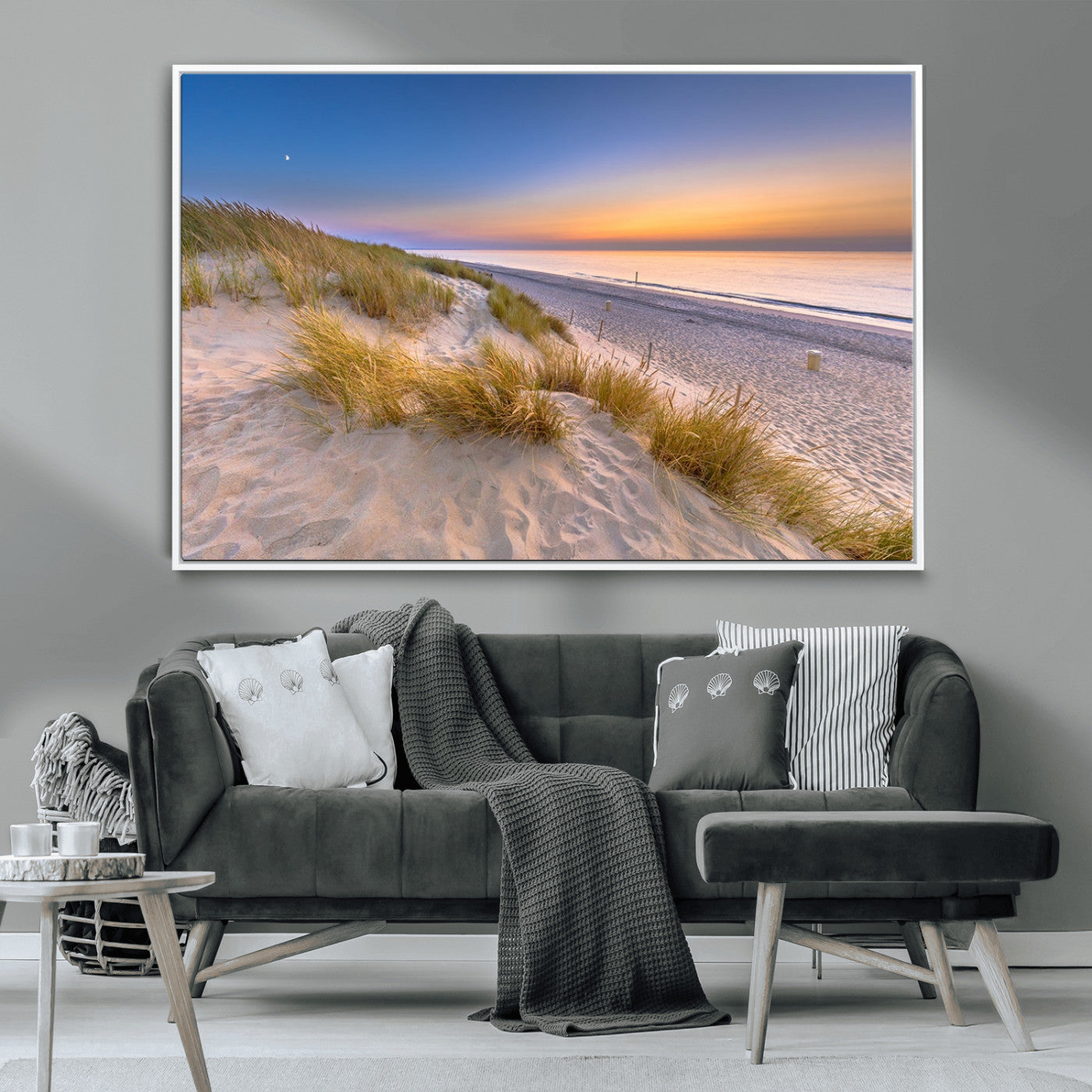 -Sunrise On The Beach Wall Art Canvas Print