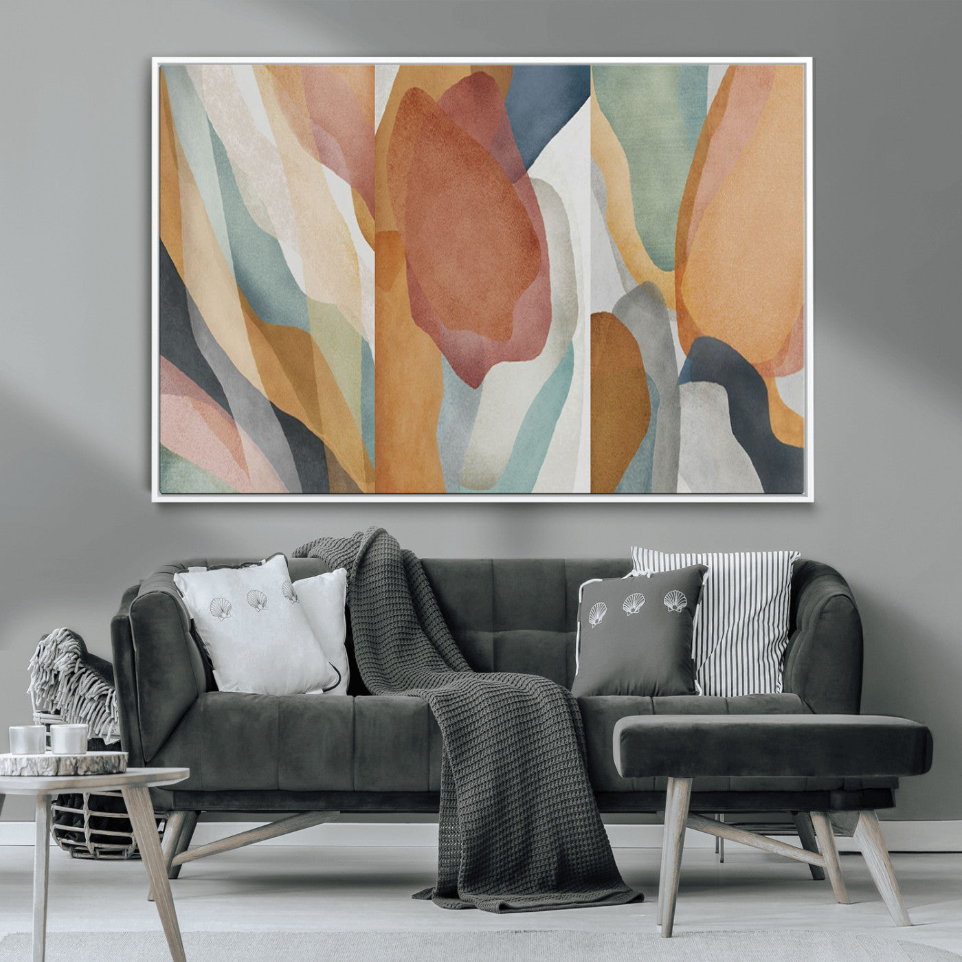 MGV-FC-36X24 - Boho Wall Art Canvas Print Set, Watercolor Boho Wall Art Canvas