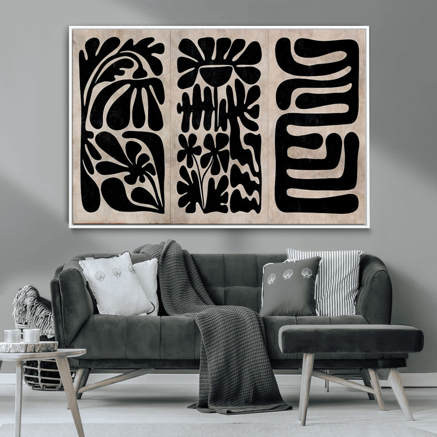 MGV-FC-36X24 - Canvas Print Wall Art Abstract Art Boho, Framed Boho Art Canvas Print