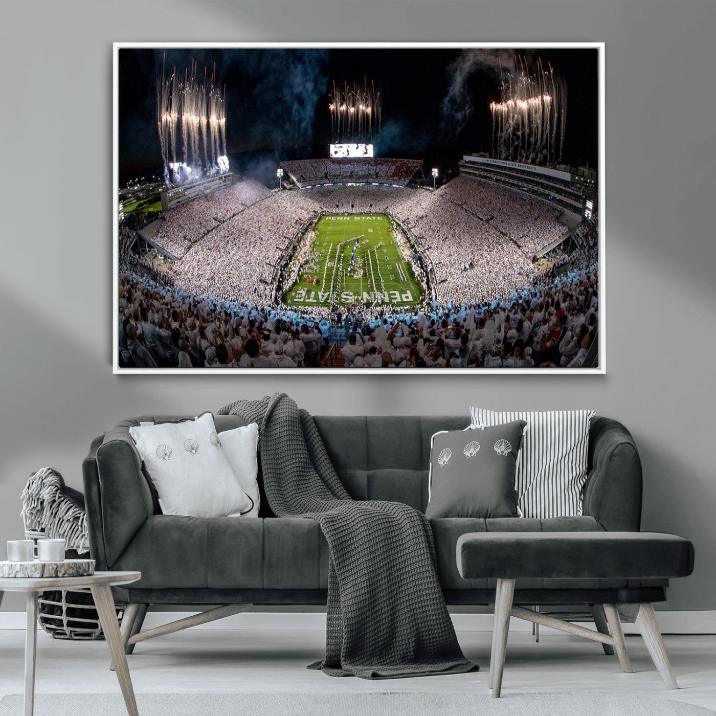 MGV-FC-36X24 - Penn Stadium Football Wall Art Canvas Print, Pennsylvania University Football Stadium